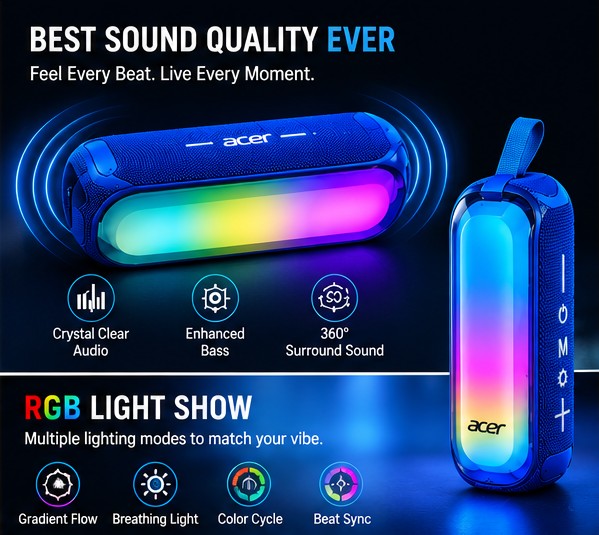 ACER RBG Bluetooth Speaker view 8