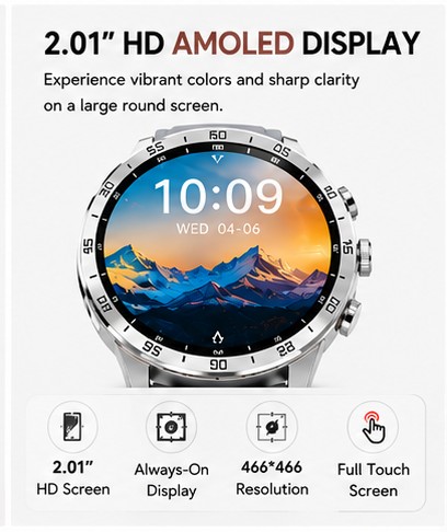 AMOLED Smart Watch view 3