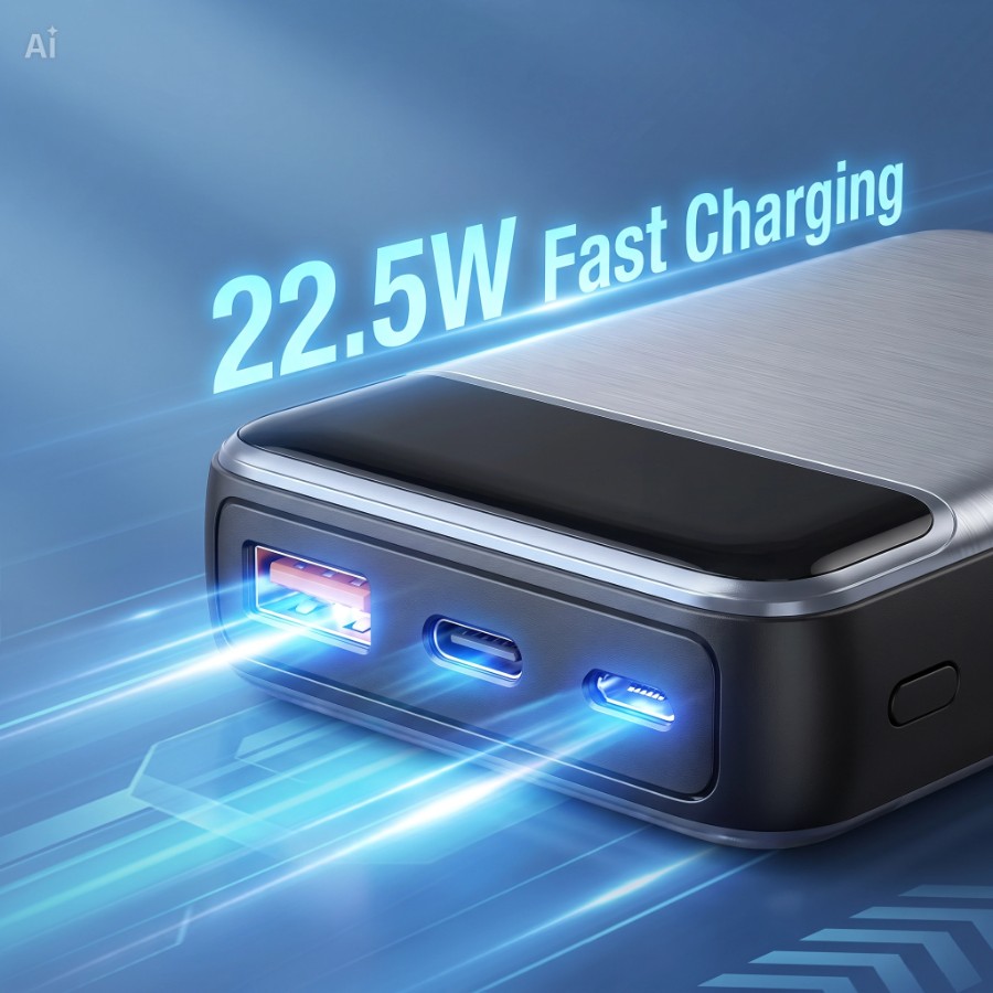 Magnetic Wireless power bank view 3