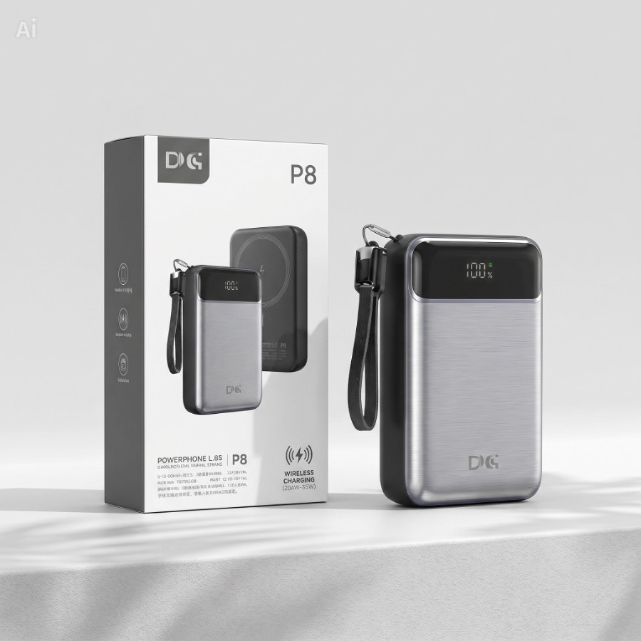 Magnetic Wireless power bank view 4