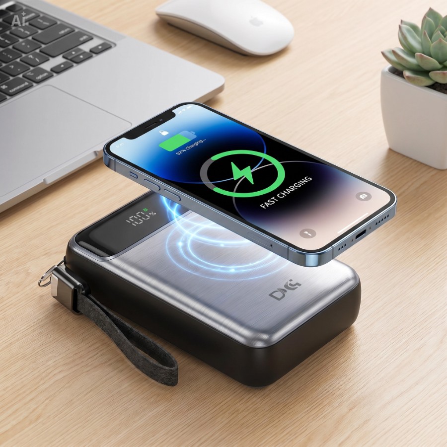 Magnetic Wireless power bank view 5