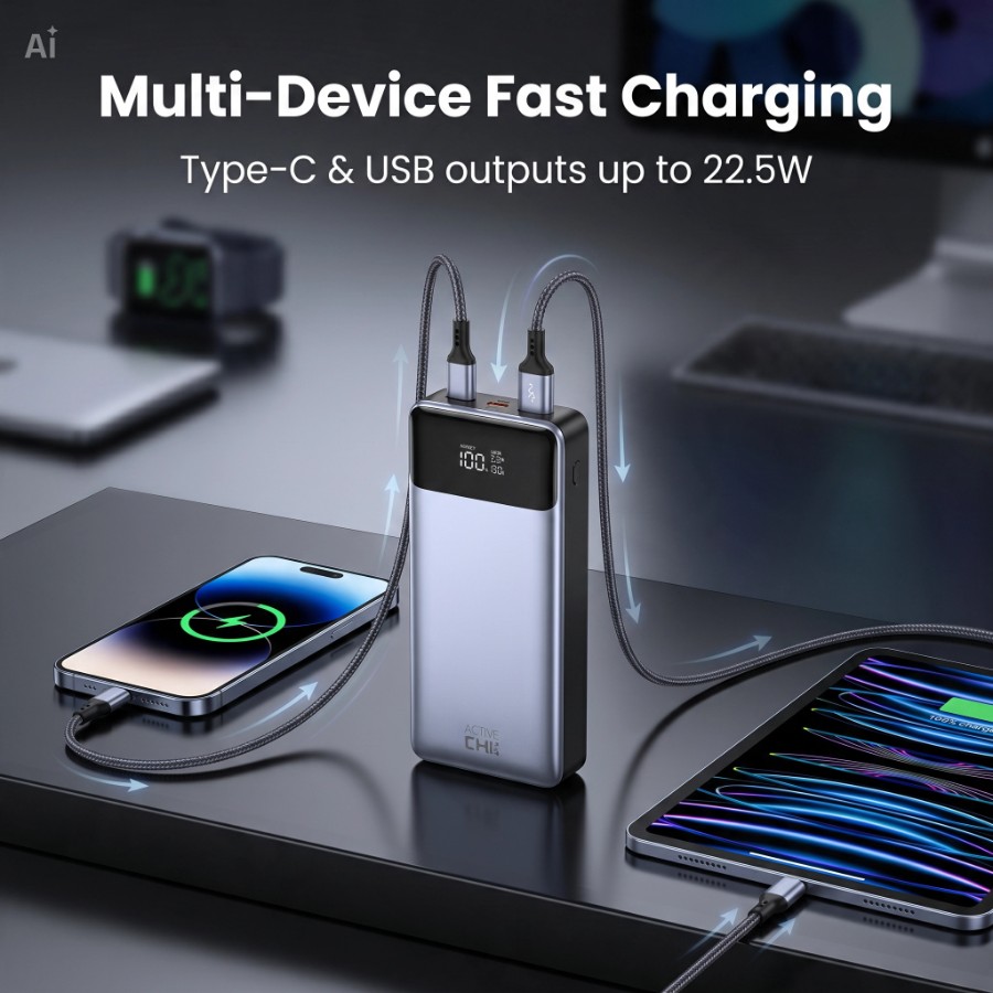 20000mAh Power Bank view 3