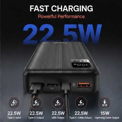 20000mAh Power Bank view 2