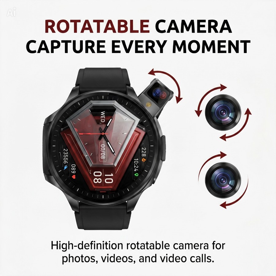 4G Smart Watch with Camera view 3