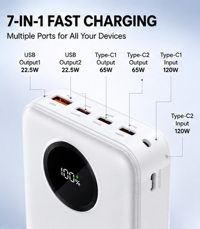 20000mAh Power Bank view 2