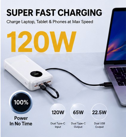 20000mAh Power Bank view 3