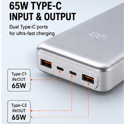 20000mAh Power Bank view 3