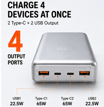 20000mAh Power Bank view 4