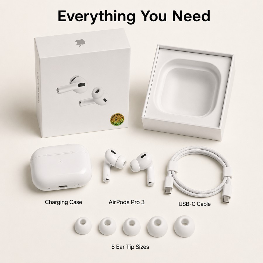 Apple AirPods Pro 3 Wireless Earbuds view 3
