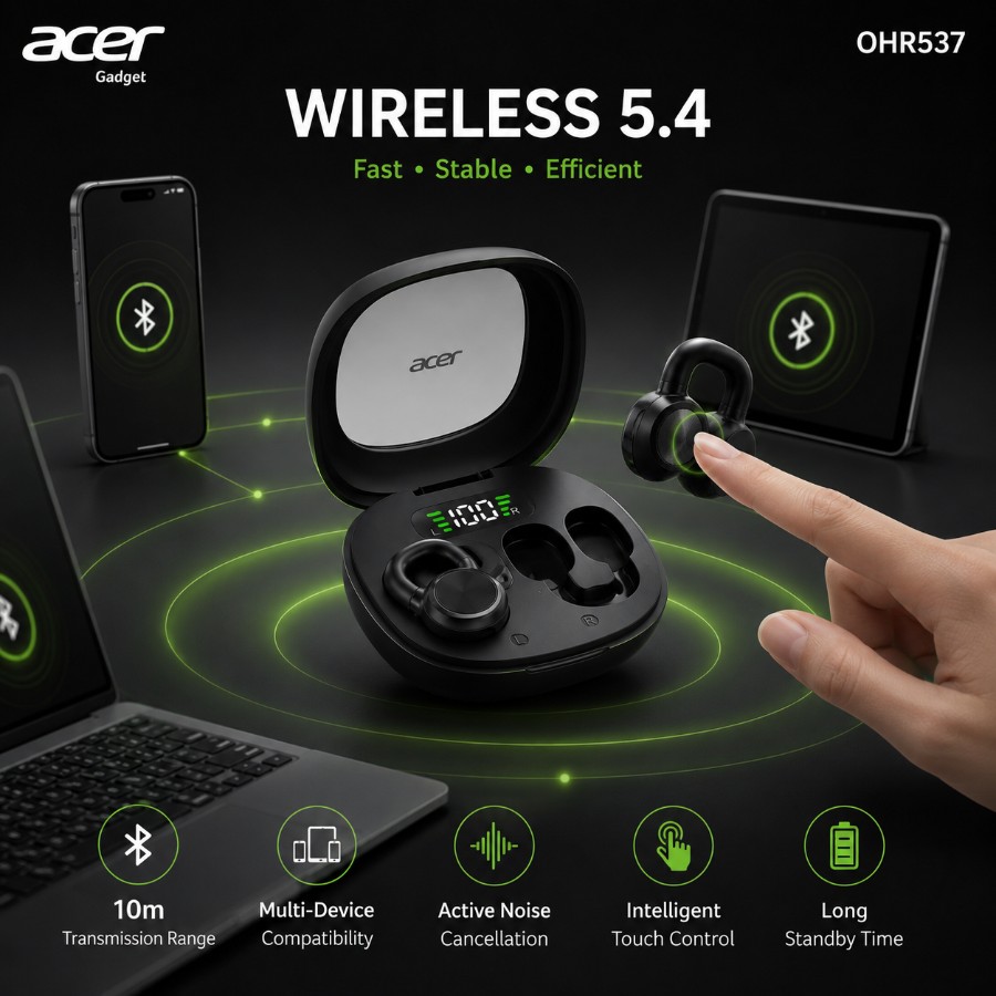 Ergonomic fitting Acer ANC/ENC  Active Earbud view 7