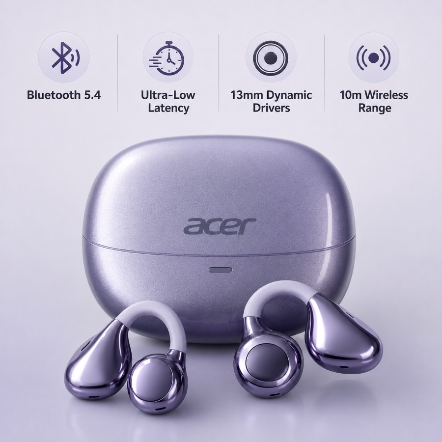 Ergonomic fitting Acer ANC/ENC  Active Earbud view 3