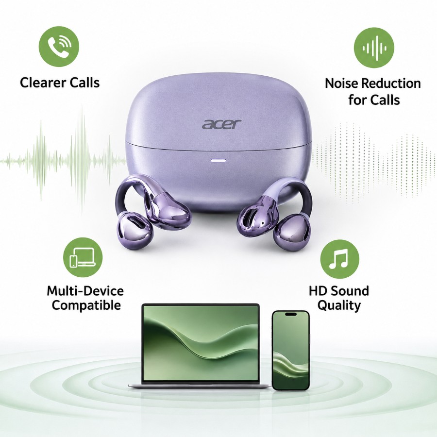 Ergonomic fitting Acer ANC/ENC  Active Earbud view 7