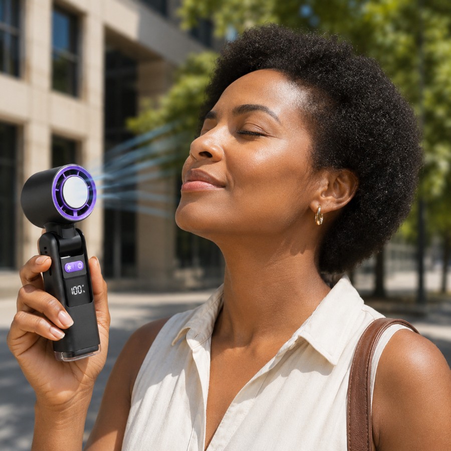 Handheld Portable ICE-Cooling Fan view 2