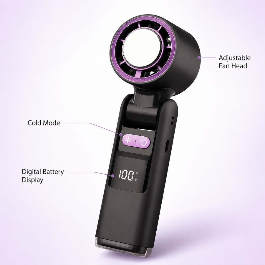 Handheld Portable ICE-Cooling Fan view 4