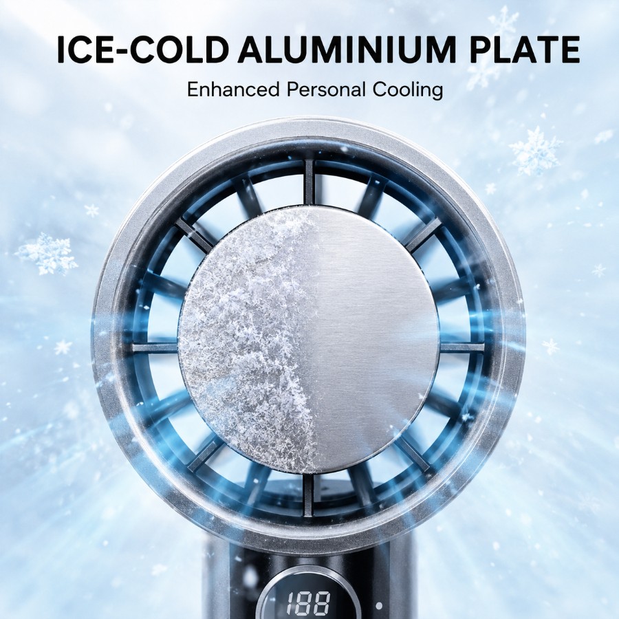 Handheld Portable ICE-Cooling Fan view 2