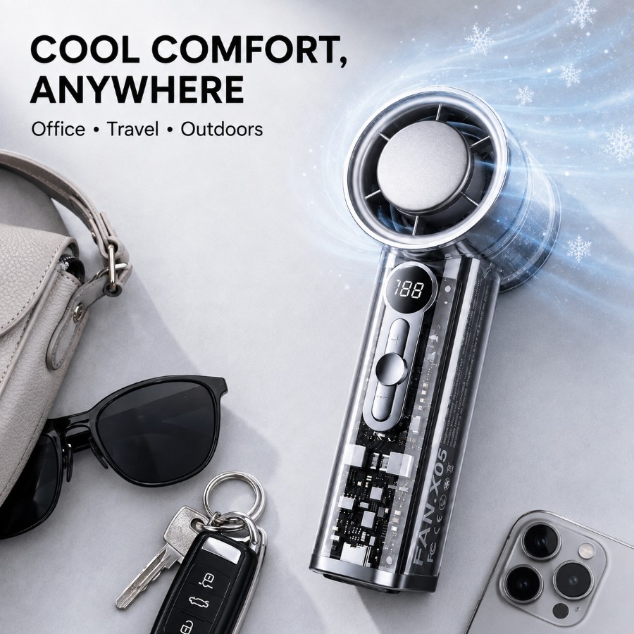 Handheld Portable ICE-Cooling Fan view 4