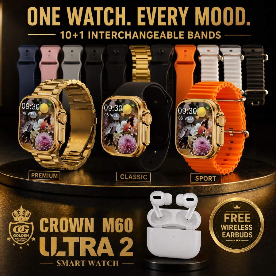 Ultra 2 Smart Watch 7 in 2 Plus Earbuds view 6